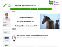 Tablet Screenshot of equine-behaviour.de